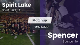 Matchup: Spirit Lake High vs. Spencer  2017
