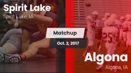 Matchup: Spirit Lake High vs. Algona  2017
