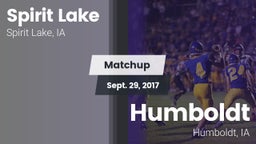 Matchup: Spirit Lake High vs. Humboldt  2017