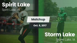 Matchup: Spirit Lake High vs. Storm Lake  2017