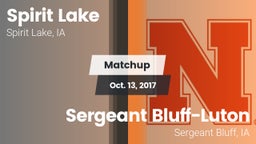Matchup: Spirit Lake High vs. Sergeant Bluff-Luton  2017