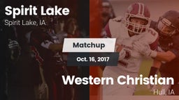 Matchup: Spirit Lake High vs. Western Christian  2017