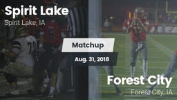 Matchup: Spirit Lake High vs. Forest City  2018