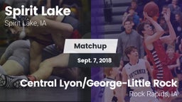 Matchup: Spirit Lake High vs. Central Lyon/George-Little Rock  2018