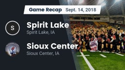 Recap: Spirit Lake  vs. Sioux Center  2018