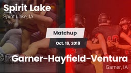 Matchup: Spirit Lake High vs. Garner-Hayfield-Ventura  2018