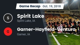 Recap: Spirit Lake  vs. Garner-Hayfield-Ventura  2018