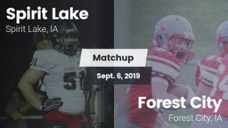 Matchup: Spirit Lake High vs. Forest City  2019