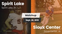 Matchup: Spirit Lake High vs. Sioux Center  2019