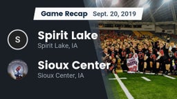 Recap: Spirit Lake  vs. Sioux Center  2019