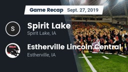 Recap: Spirit Lake  vs. Estherville Lincoln Central  2019