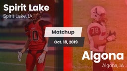 Matchup: Spirit Lake High vs. Algona  2019
