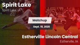 Matchup: Spirit Lake High vs. Estherville Lincoln Central  2020