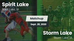 Matchup: Spirit Lake High vs. Storm Lake  2020
