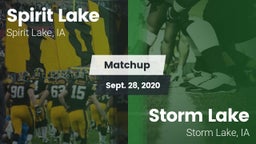 Matchup: Spirit Lake High vs. Storm Lake  2020