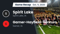 Recap: Spirit Lake  vs. Garner-Hayfield-Ventura  2020