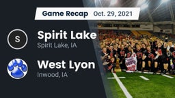 Recap: Spirit Lake  vs. West Lyon  2021