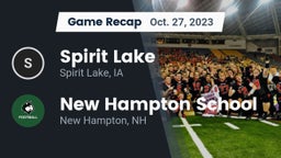 Recap: Spirit Lake  vs. New Hampton School  2023