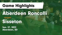 Aberdeen Roncalli  vs Sisseton  Game Highlights - Jan. 27, 2022