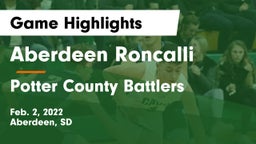Aberdeen Roncalli  vs Potter County Battlers Game Highlights - Feb. 2, 2022