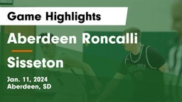 Aberdeen Roncalli  vs Sisseton  Game Highlights - Jan. 11, 2024