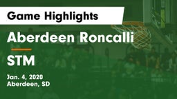 Aberdeen Roncalli  vs STM Game Highlights - Jan. 4, 2020