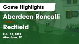 Aberdeen Roncalli  vs Redfield  Game Highlights - Feb. 26, 2023
