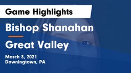 Bishop Shanahan  vs Great Valley  Game Highlights - March 3, 2021