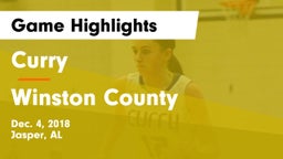 Curry  vs Winston County  Game Highlights - Dec. 4, 2018