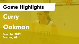Curry  vs Oakman  Game Highlights - Jan. 26, 2019