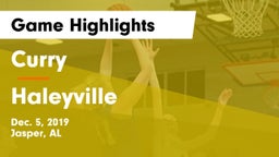 Curry  vs Haleyville  Game Highlights - Dec. 5, 2019