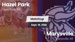 Matchup: Hazel Park vs. Marysville  2020