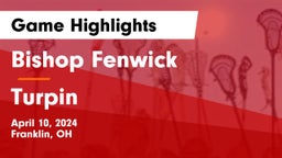 Bishop Fenwick vs Turpin  Game Highlights - April 10, 2024
