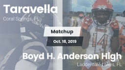 Matchup: Taravella vs. Boyd H. Anderson High 2019