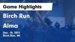 Birch Run  vs Alma  Game Highlights - Dec. 10, 2021
