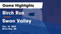 Birch Run  vs Swan Valley Game Highlights - Jan. 14, 2022