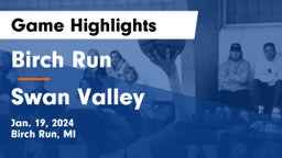 Birch Run  vs Swan Valley  Game Highlights - Jan. 19, 2024