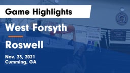 West Forsyth  vs Roswell  Game Highlights - Nov. 23, 2021
