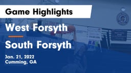 West Forsyth  vs South Forsyth  Game Highlights - Jan. 21, 2022