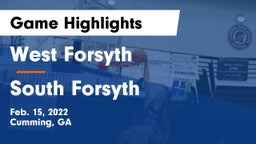 West Forsyth  vs South Forsyth  Game Highlights - Feb. 15, 2022