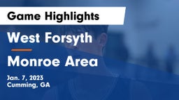 West Forsyth  vs Monroe Area  Game Highlights - Jan. 7, 2023