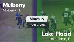 Matchup: Mulberry vs. Lake Placid  2016