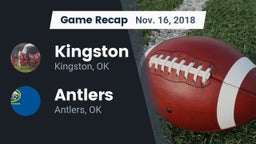 Recap: Kingston  vs. Antlers  2018