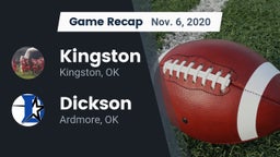 Recap: Kingston  vs. Dickson  2020