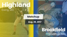 Matchup: Highland  vs. Brookfield  2017