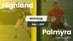 Matchup: Highland  vs. Palmyra  2017