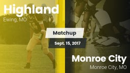 Matchup: Highland  vs. Monroe City  2017