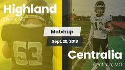 Matchup: Highland  vs. Centralia  2019