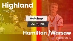 Matchup: Highland  vs. Hamilton /Warsaw  2019