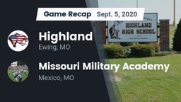 Recap: Highland  vs. Missouri Military Academy  2020